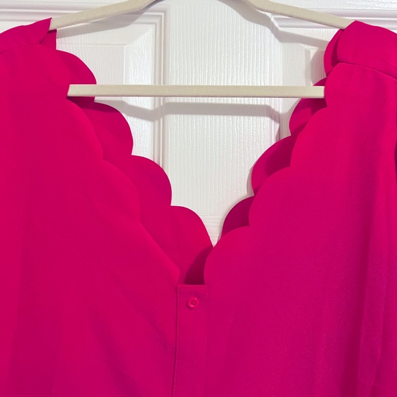 Dark pink button up lovely shirt! - Picture 2 of 6